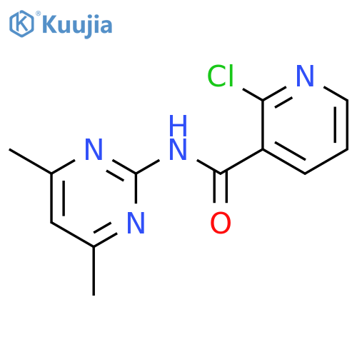 3-Pyridinecarboxamide, 2-chloro-N-(4,6-dimethyl-2-pyrimidinyl)- structure