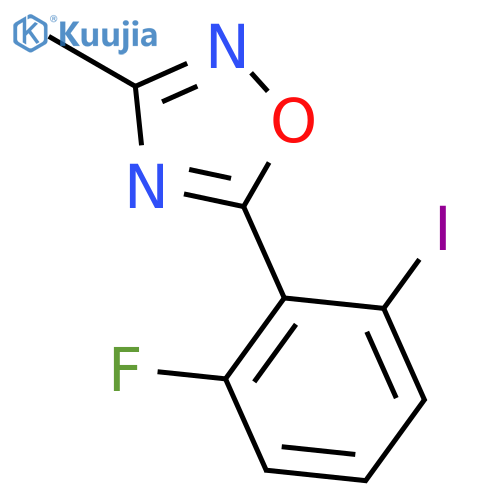 1,2,4-Oxadiazole, 5-(2-fluoro-6-iodophenyl)-3-methyl- structure