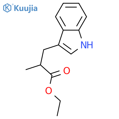 Ethyl 3-(3-Indolyl)-2-methylpropanoate structure