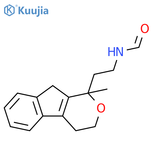 Formamide,N-[2-(1,3,4,9-tetrahydro-1-methylindeno[2,1-c]pyran-1-yl)ethyl]- structure