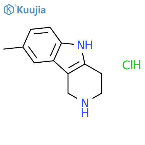 8-Methyl-2,3,4,5-tetrahydro-1H-pyrido4,3-bindole Hydrochloride structure