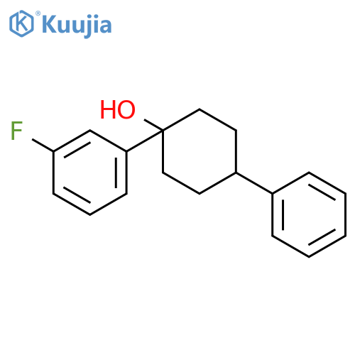 1-(3-Fluorophenyl)-4-phenylcyclohexan-1-OL structure