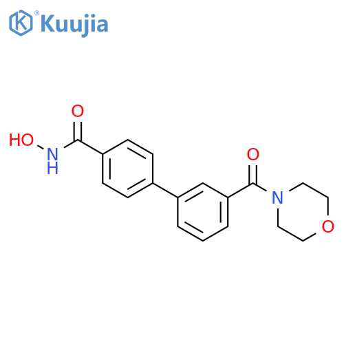 [1,1'-BIPHENYL]-4-CARBOXAMIDE, N-HYDROXY-3'-(4-MORPHOLINYLCARBONYL)- structure