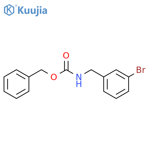 Carbamic acid, [(3-bromophenyl)methyl]-, phenylmethyl ester structure