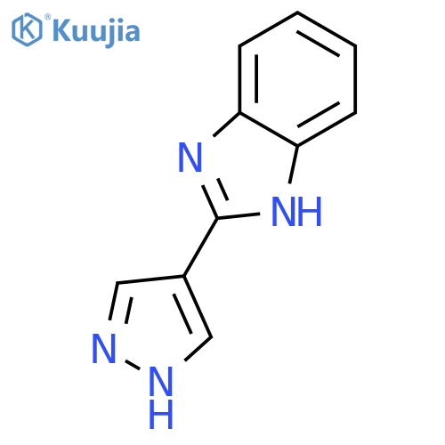 2-(1H-pyrazol-4-yl)-1H-1,3-benzodiazole structure