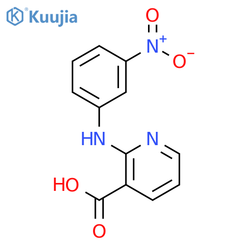 3-Pyridinecarboxylic acid, 2-[(3-nitrophenyl)amino]- structure