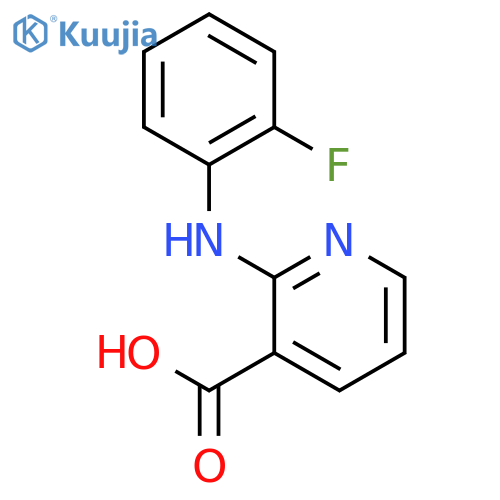2-(2-Fluorophenyl)aminopyridine-3-carboxylic Acid structure