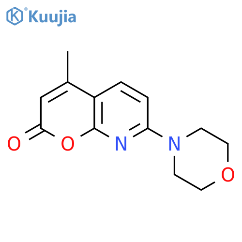 4-Methyl-7-(4-morpholinyl)-2H-pyrano2,3-bpyridin-2-one structure