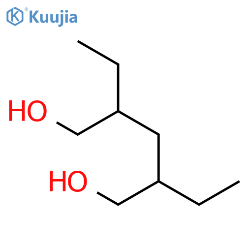 2,4-Diethyl-1,5-pentanediol (DL- and meso- mixture) structure