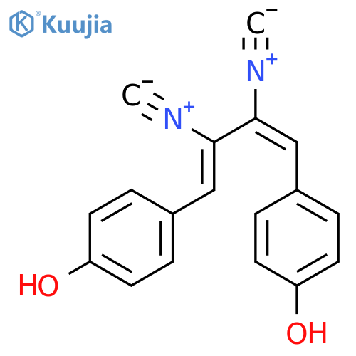 Phenol,4,4'-[(1Z,3Z)-2,3-diisocyano-1,3-butadiene-1,4-diyl]bis- structure
