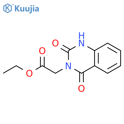 ethyl 2-(1,2-dihydro-2,4-dioxoquinazolin-3(4H)-yl)acetate structure