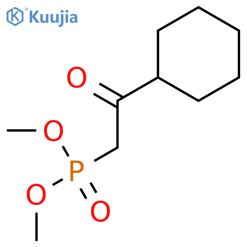dimethyl (2-cyclohexyl-2-oxoethyl)phosphonate structure