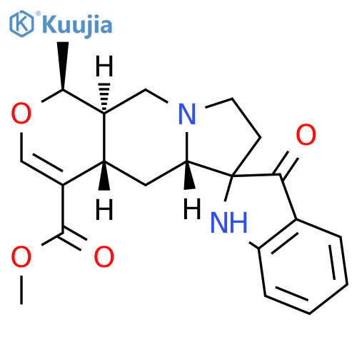 Spiro[2H-indole-2,6'(4'aH)-[1H]pyrano[3,4-f]indolizine]-4'-carboxylic acid, 1,3,5',5'a,7',8',10',10'a-octahydro-1'-methyl-3-oxo-, methyl ester, (1'S,4'aS,5'aS,10'aR)- (9CI) structure