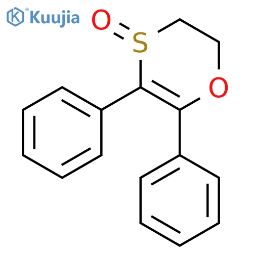 5,6-Diphenyl-2,3-dihydro-4H-1,4lambda~4~-oxathiin-4-one structure