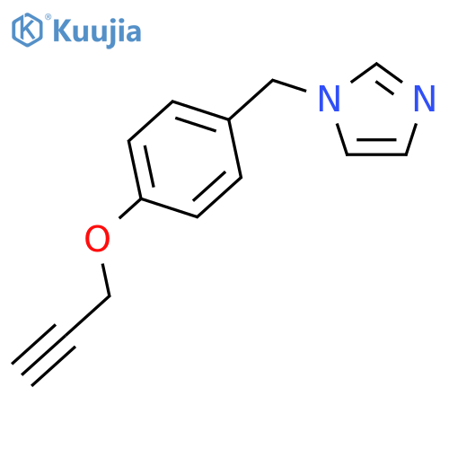 1H-Imidazole, 1-[[4-(2-propynyloxy)phenyl]methyl]- structure