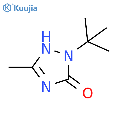 1-tert-butyl-3-methyl-4,5-dihydro-1H-1,2,4-triazol-5-one structure