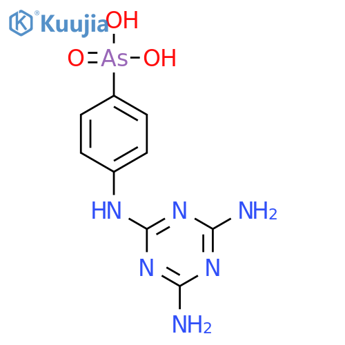 4-(4,6-Diamino-1,3,5-triazin-2-yl)aminophenylarsonic Acid structure