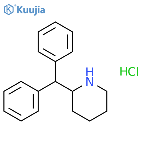 2-Benzhydrylpiperidine hydrochloride structure