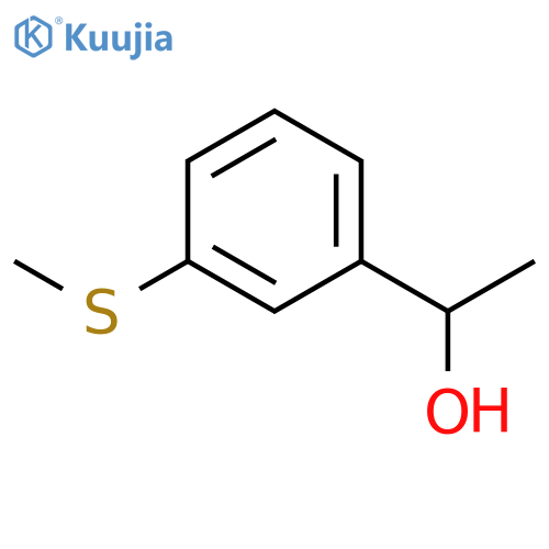 1-(3-methylsulfanylphenyl)ethanol structure