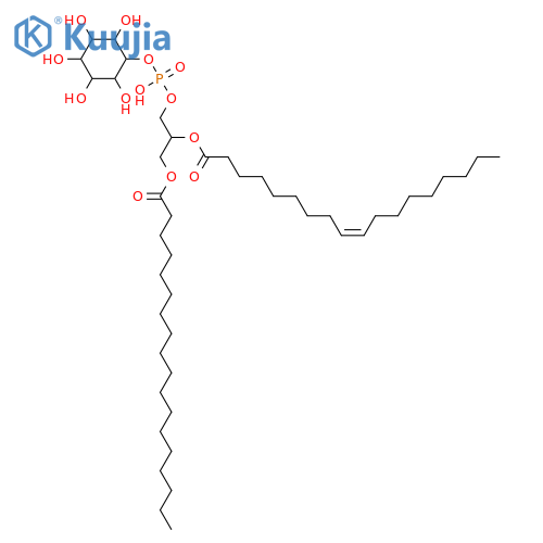 3-Phosphatidylinositol; Glycerol 1-octadecanoate 2-(9-octadecenoate) 3-phosphoinositol structure