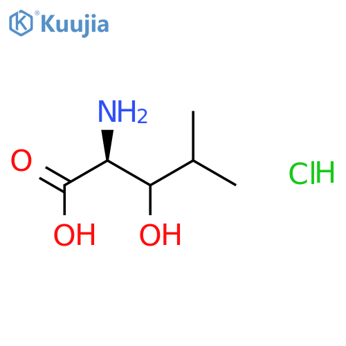 (2S,3S)-(2S,3R)-2-Amino-3-hydroxy-4-methylpentanoic acid structure