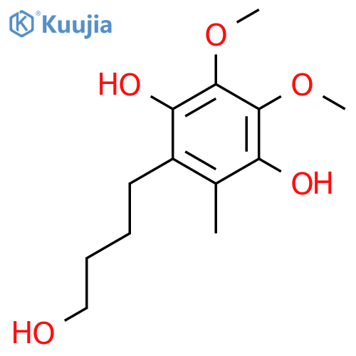 1,4-Benzenediol, 2-(4-hydroxybutyl)-5,6-dimethoxy-3-methyl- structure