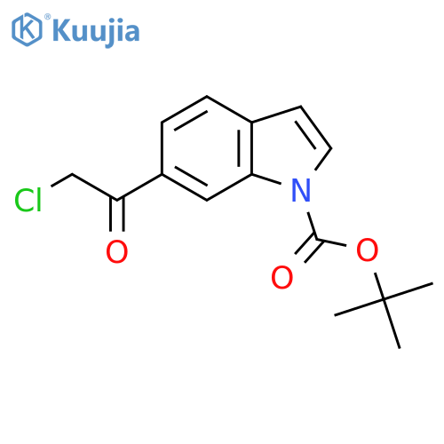 Tert-Butyl 6-(2-chloroacetyl)-1H-indole-1-carboxylate structure