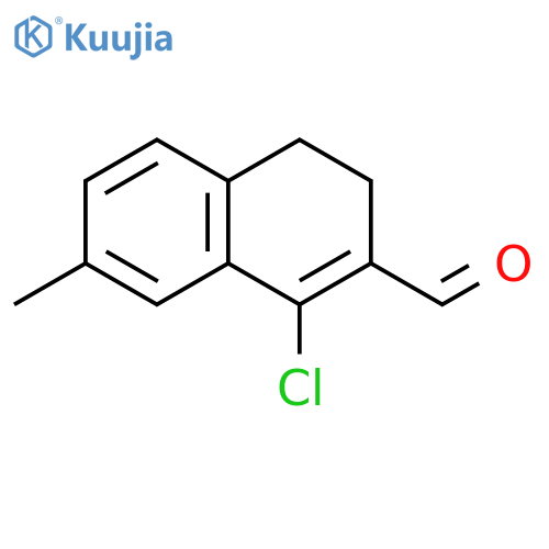 1-Chloro-7-methyl-3,4-dihydronaphthalene-2-carbaldehyde structure