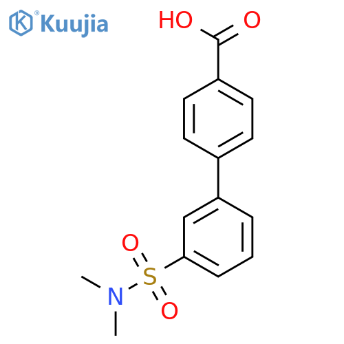 [1,1'-Biphenyl]-4-carboxylic acid, 3'-[(dimethylamino)sulfonyl]- structure