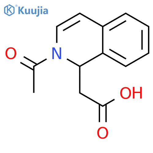 2-(2-acetyl-1,2-dihydroisoquinolin-1-yl)acetic acid structure