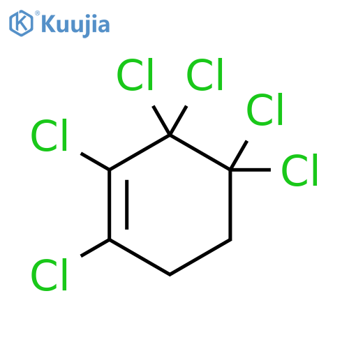 1,2,3,3,4,4-hexachlorocyclohexene structure