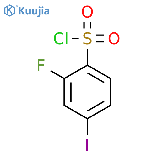 BENZENESULFONYL CHLORIDE, 2-FLUORO-4-IODO- structure