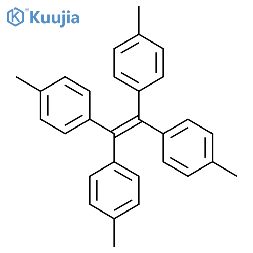 1,1',1'',1'''-ethene-1,1,2,2-tetrayltetrakis(4-methylbenzene) structure