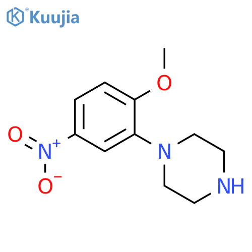 1-(2-METHOXY-5-NITROPHENYL)PIPERAZINE structure
