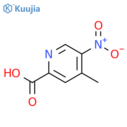 4-methyl-5-nitro-pyridine-2-carboxylic acid structure