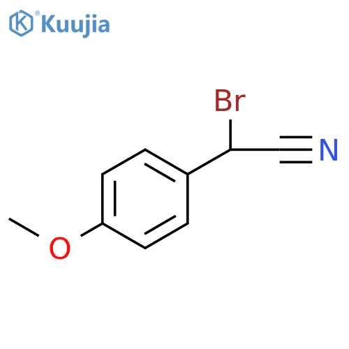 2-bromo-2-(4-methoxyphenyl)acetonitrile structure