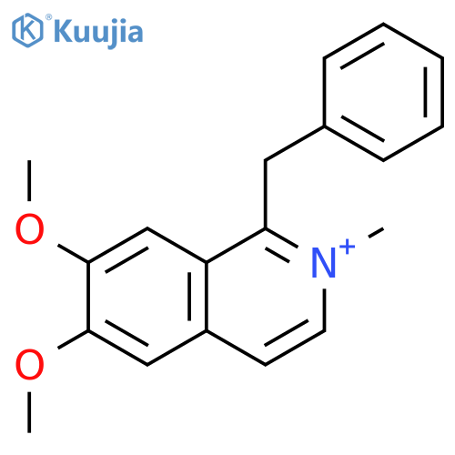 1-benzyl-6,7-dimethoxy-2-methylisoquinolin-2-ium structure