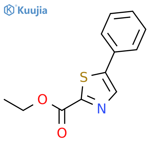 ethyl 5-phenyl-1,3-thiazole-2-carboxylate structure
