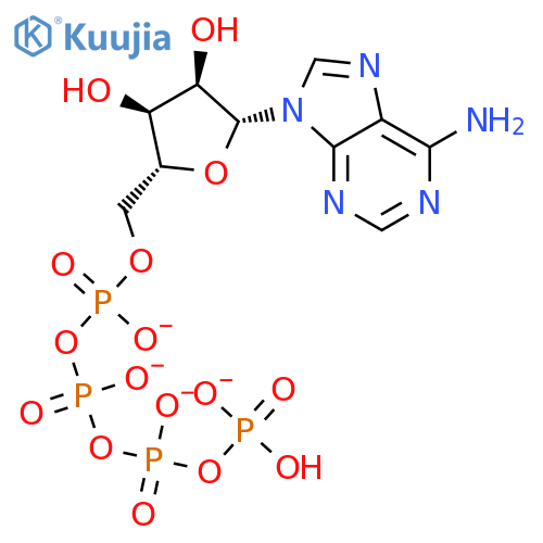 Adenosine5'-(pentahydrogen tetraphosphate), sodium salt (9CI) structure