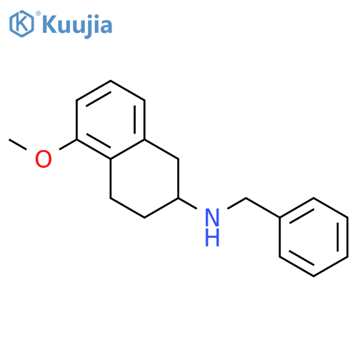 (S)-5-Methoxy-1,2,3,4-tetrahydro-N-(phenylmethyl)-2-naphthalenamine structure