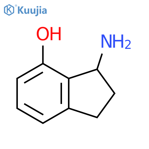 1H-Inden-4-ol, 3-amino-2,3-dihydro- structure