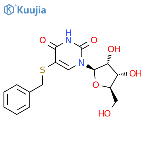 URIDINE, 5-[(PHENYLMETHYL)THIO]- structure