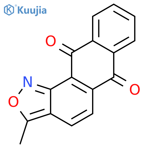Anthra[1,2-c]isoxazole-6,11-dione,3-methyl- structure