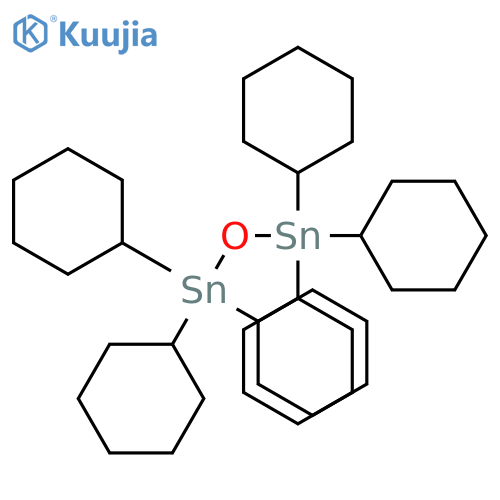 Bis(tricyclohexyltin)oxide structure