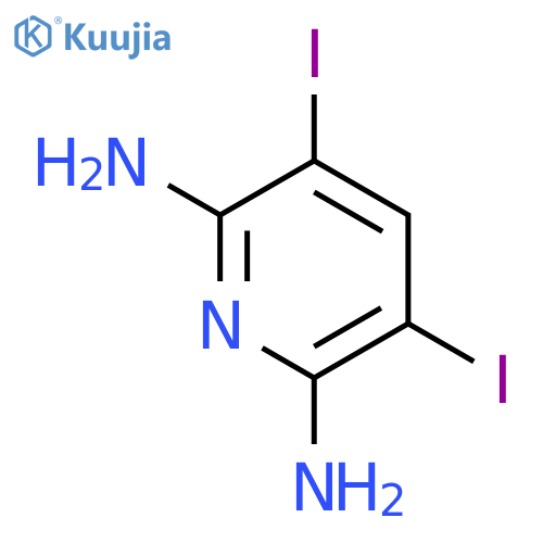 2,6-Pyridinediamine,3,5-diiodo- structure