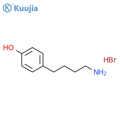 4-(4-aminobutyl)phenol hydrobromide structure