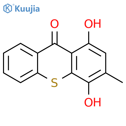 9H-Thioxanthen-9-one, 1,4-dihydroxy-3-methyl- structure