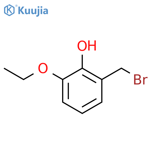 2-(bromomethyl)-6-ethoxyphenol structure
