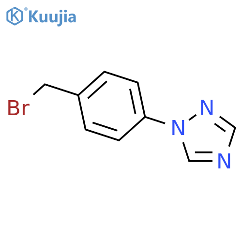 1-(4-(Bromomethyl)phenyl)-1H-1,2,4-triazole structure