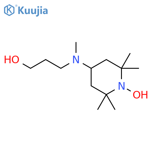 1-Piperidinyloxy, 4-[(3-hydroxypropyl)methylamino]-2,2,6,6-tetramethyl- structure